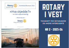 Rotary i Vest nr. 2 for september
