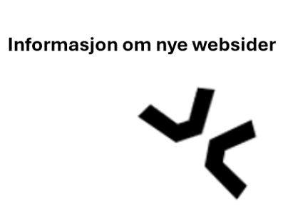 Informasjon om nye websider